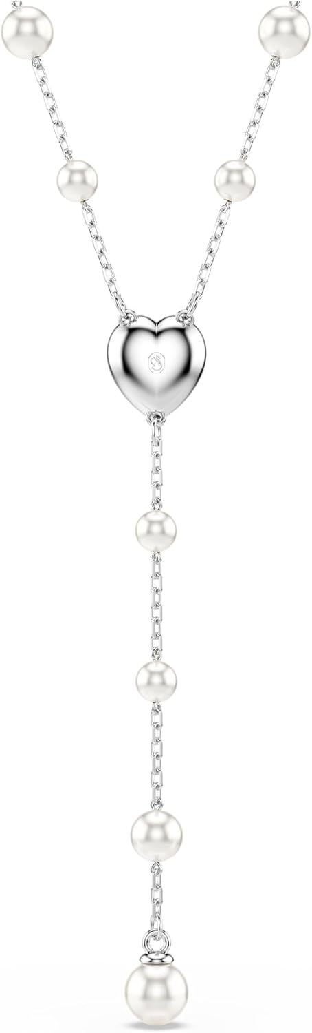 Swarovski Ariana Grande Collection, Clear Crystal & Pearls, Rhodium Finish, Necklaces, Earrings and Bracelets