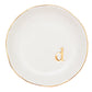 COLLECTIVE HOME - Ceramic Jewelry Tray, Decorative Trinket Dish for Rings Earrings Necklaces Bracelet Watch Keys, Birthday Mother's Day Christmas Gift for Women, 4.75", White Surface (M)