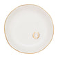 COLLECTIVE HOME - Ceramic Jewelry Tray, Decorative Trinket Dish for Rings Earrings Necklaces Bracelet Watch Keys, Birthday Mother's Day Christmas Gift for Women, 4.75", White Surface (M)