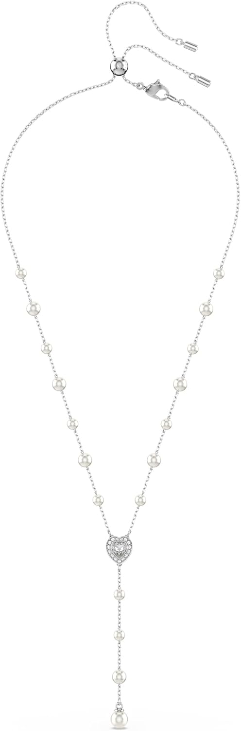 Swarovski Ariana Grande Collection, Clear Crystal & Pearls, Rhodium Finish, Necklaces, Earrings and Bracelets