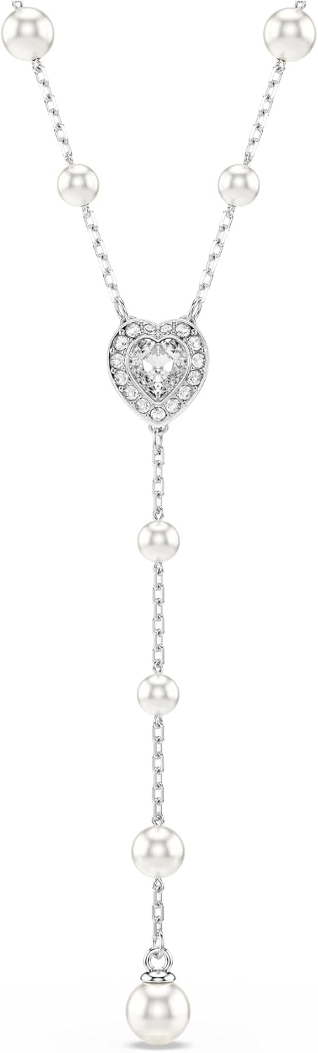 Swarovski Ariana Grande Collection, Clear Crystal & Pearls, Rhodium Finish, Necklaces, Earrings and Bracelets