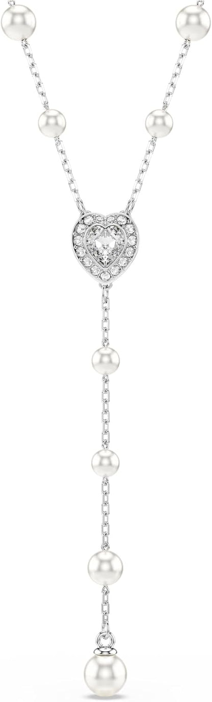 Swarovski Ariana Grande Collection, Clear Crystal & Pearls, Rhodium Finish, Necklaces, Earrings and Bracelets