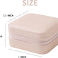 KElofoN Travel jewelry case Travel jewelry box Travel Jewelry Organizer Small box Gift for Girls Women with Mirror(Pink)