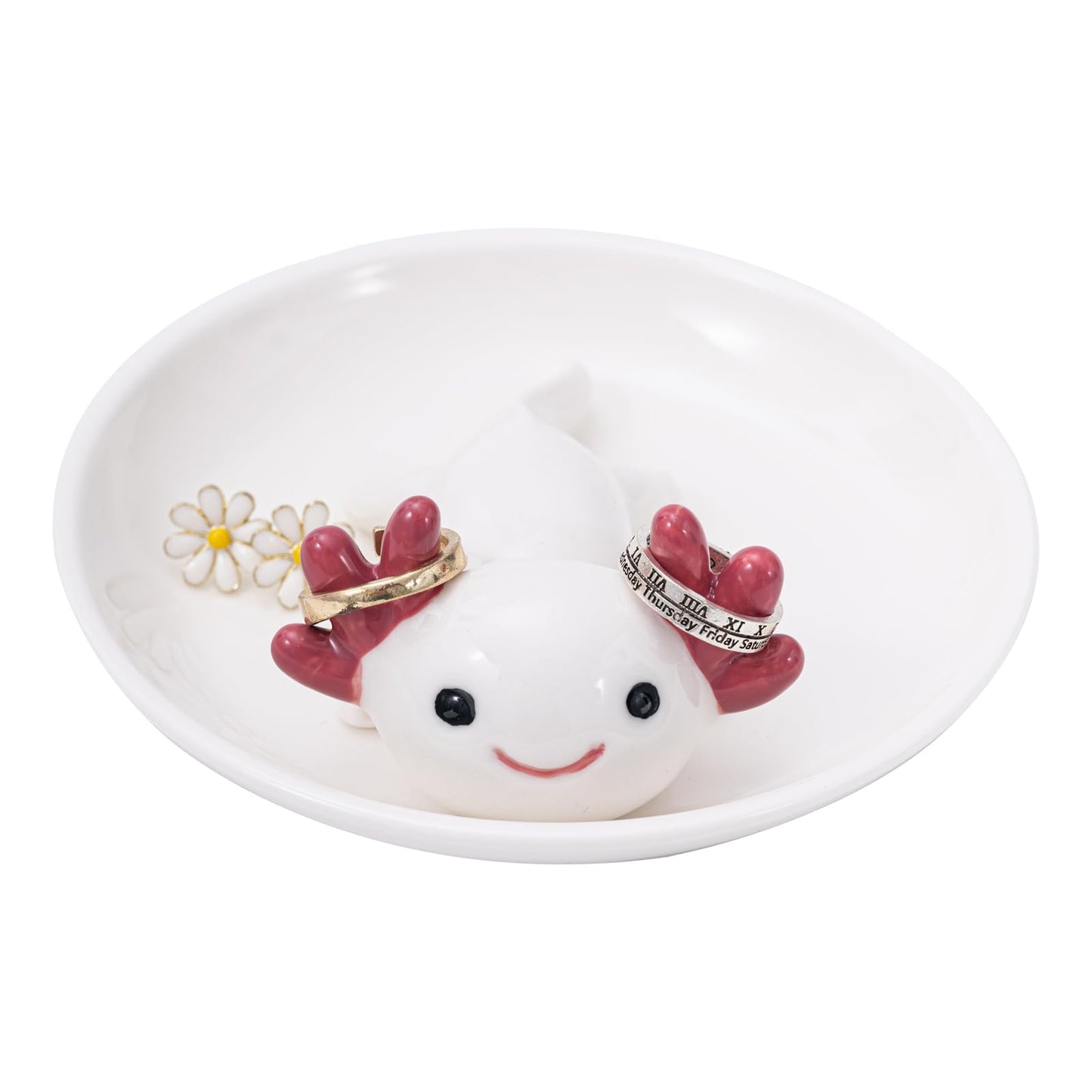 Cute Turtle Ring Holder Dish, Ceramic Jewelry Holder Preppy Room Decor, Turtle Gifts for Women Birthday Christmas Wedding