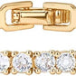 PAVOI 14K Gold Plated 3mm Cubic Zirconia Classic Tennis Bracelet | Gold Bracelets for Women