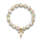 Beads Bow Charm Bracelet for Women Flower Vintage Bracelet Handmade Stretch Beaded Dainty Romantic Jewelry Gifts