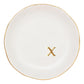 COLLECTIVE HOME - Ceramic Jewelry Tray, Decorative Trinket Dish for Rings Earrings Necklaces Bracelet Watch Keys, Birthday Mother's Day Christmas Gift for Women, 4.75", White Surface (M)