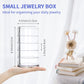 LETURE 5-Layers Rotatable Jewelry Storage Organizer Box for Earrings Hair Accessories & Beauty Supplies Earrings Necklaces Bracelets (5-Layers)