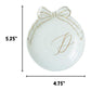 COLLECTIVE HOME Custom Initial Ceramic Jewelry Tray with Bow - Ring Holder & Earring Dish | Christmas Gift Idea for Women, Unique Birthday Present for Her (M)