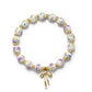 Beads Bow Charm Bracelet for Women Flower Vintage Bracelet Handmade Stretch Beaded Dainty Romantic Jewelry Gifts