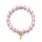 Beads Bow Charm Bracelet for Women Flower Vintage Bracelet Handmade Stretch Beaded Dainty Romantic Jewelry Gifts