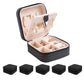 KElofoN Travel jewelry case Travel jewelry box Travel Jewelry Organizer Small box Gift for Girls Women with Mirror(Pink)