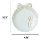 COLLECTIVE HOME Custom Initial Ceramic Jewelry Tray with Bow - Ring Holder & Earring Dish | Christmas Gift Idea for Women, Unique Birthday Present for Her (M)