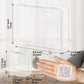 Mathtoxyz Bead Organizer Box, 30Pcs Small Beads Organizers and Storage Plastic Cases Mini Clear Dimond Storage Containers Boxes with Hinged Lid and Rectangle for Bracelet Making DIY Jewelry Craft Nail