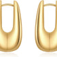 SHERLOVE Trendy Gold Plated Knot Earrings for Women Chunky Statement Drop Dangle Earrings Lightweight Hypoallergenic Fashion Accessories Gold Jewelry Gifts for Womens
