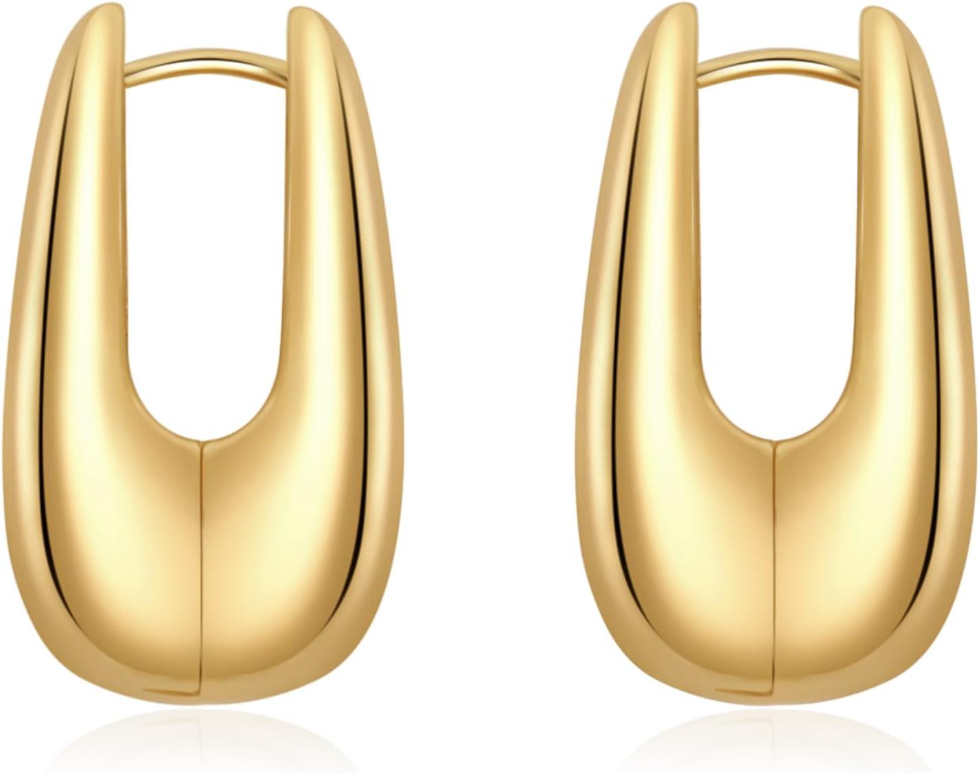 SHERLOVE Trendy Gold Plated Knot Earrings for Women Chunky Statement Drop Dangle Earrings Lightweight Hypoallergenic Fashion Accessories Gold Jewelry Gifts for Womens