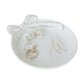 COLLECTIVE HOME Custom Initial Ceramic Jewelry Tray with Bow - Ring Holder & Earring Dish | Christmas Gift Idea for Women, Unique Birthday Present for Her (M)