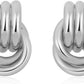 SHERLOVE Trendy Gold Plated Knot Earrings for Women Chunky Statement Drop Dangle Earrings Lightweight Hypoallergenic Fashion Accessories Gold Jewelry Gifts for Womens