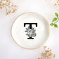 JoycuFF Initial A Ceramic Jewelry Tray, Bridesmaid Bride Gifts, Engagement Birthday Best Friend Mom Grandma Sister Gifts for Women, Trinket Dish for Rings Earrings Necklaces Bracelets Keys
