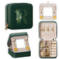 Enthralite Travel Jewelry Box for Girls: Traveling Ring Case Gift for Women - Mini Organizer for Necklaces Earrings White A