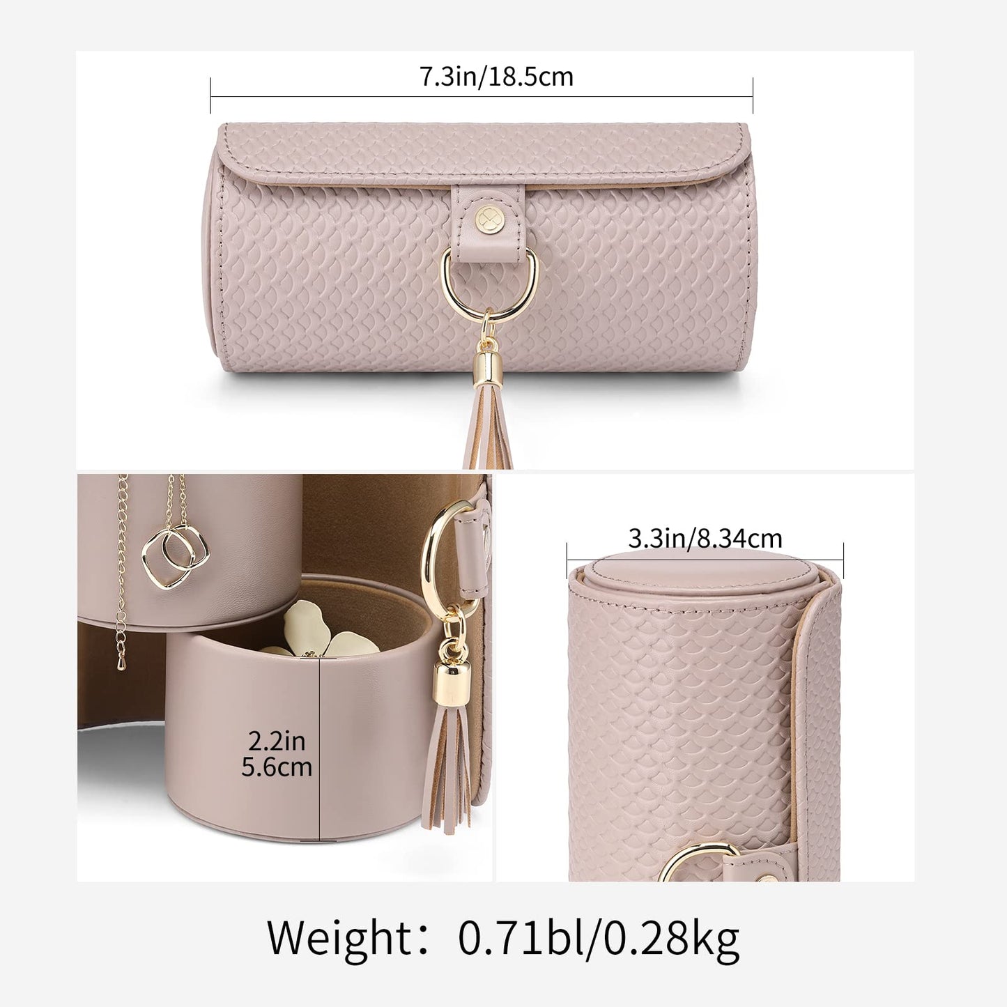 VLANDO Viaggio Mothers Day Gifts Her - Small Jewelry Case Box - Travel Essential Accessories for Women, Travelers, Couples, Mom, Friends, Bridesmaid