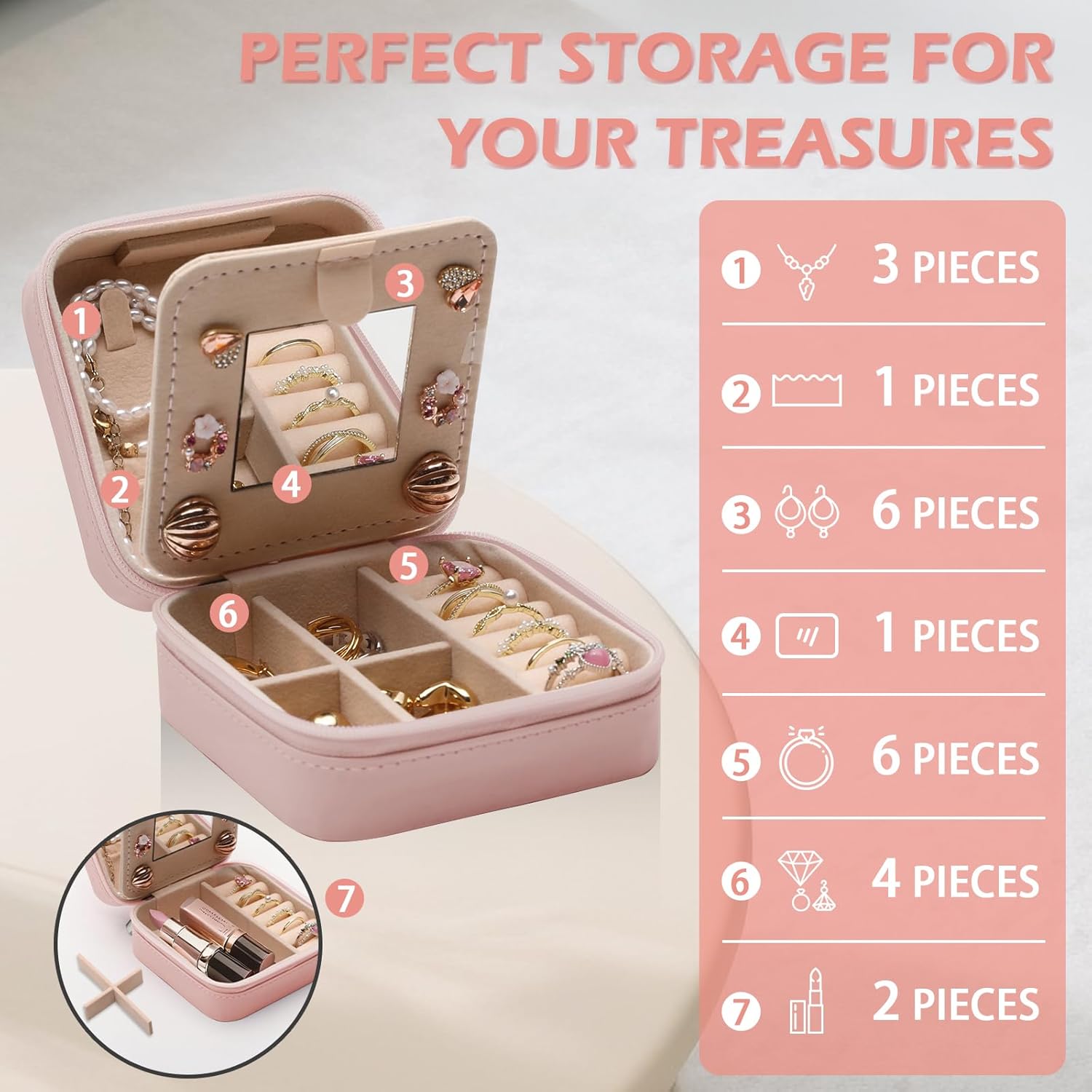 GAOLZIUY Christian Gifts for Women Girls, Inspirational Religious Birthday Gifts Butterfly Travel Jewelry Box, Spiritual Catholic Faith Prayer Gift for Friends, Mom, Sister