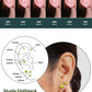 6 Pairs Stud Earrings Set, Hypoallergenic Cubic Zirconia 316L Earrings Stainless Steel CZ Earrings 3-8mm (Steel color)