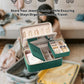 Velvet Travel Jewelry Box with Large Mirror, Double-Layer Jewelry Organizer Case for Women and Girls, Portable Storage Case with 6 Anti-Tarnish Bags Gift Ready for Her (Avocado Green)