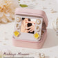 Enthralite Travel Jewelry Box for Girls: Traveling Ring Case Gift for Women - Mini Organizer for Necklaces Earrings White A