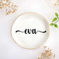 JoycuFF Initial A Ceramic Jewelry Tray, Bridesmaid Bride Gifts, Engagement Birthday Best Friend Mom Grandma Sister Gifts for Women, Trinket Dish for Rings Earrings Necklaces Bracelets Keys