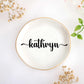 JoycuFF Initial A Ceramic Jewelry Tray, Bridesmaid Bride Gifts, Engagement Birthday Best Friend Mom Grandma Sister Gifts for Women, Trinket Dish for Rings Earrings Necklaces Bracelets Keys
