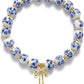 Beads Bow Charm Bracelet for Women Flower Vintage Bracelet Handmade Stretch Beaded Dainty Romantic Jewelry Gifts