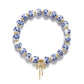 Beads Bow Charm Bracelet for Women Flower Vintage Bracelet Handmade Stretch Beaded Dainty Romantic Jewelry Gifts
