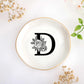 JoycuFF Initial A Ceramic Jewelry Tray, Bridesmaid Bride Gifts, Engagement Birthday Best Friend Mom Grandma Sister Gifts for Women, Trinket Dish for Rings Earrings Necklaces Bracelets Keys