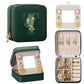Enthralite Travel Jewelry Box for Girls: Traveling Ring Case Gift for Women - Mini Organizer for Necklaces Earrings White A
