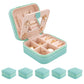 KElofoN Travel jewelry case Travel jewelry box Travel Jewelry Organizer Small box Gift for Girls Women with Mirror(Pink)