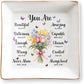 Christian Bible Verse Jewelry Dish Gift for Women, Christian Women 4" Ceramic Jewelry Tray, Mother's Day Gifts for Mom/Grandma, Confirmation Gifts for Teen Girls, Graduation Gifts for Daughter