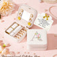 Enthralite Travel Jewelry Box for Girls: Traveling Ring Case Gift for Women - Mini Organizer for Necklaces Earrings White A
