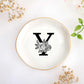 JoycuFF Initial A Ceramic Jewelry Tray, Bridesmaid Bride Gifts, Engagement Birthday Best Friend Mom Grandma Sister Gifts for Women, Trinket Dish for Rings Earrings Necklaces Bracelets Keys