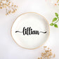 JoycuFF Initial A Ceramic Jewelry Tray, Bridesmaid Bride Gifts, Engagement Birthday Best Friend Mom Grandma Sister Gifts for Women, Trinket Dish for Rings Earrings Necklaces Bracelets Keys