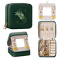Enthralite Travel Jewelry Box for Girls: Traveling Ring Case Gift for Women - Mini Organizer for Necklaces Earrings White A