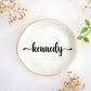 JoycuFF Initial A Ceramic Jewelry Tray, Bridesmaid Bride Gifts, Engagement Birthday Best Friend Mom Grandma Sister Gifts for Women, Trinket Dish for Rings Earrings Necklaces Bracelets Keys