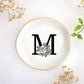 JoycuFF Initial A Ceramic Jewelry Tray, Bridesmaid Bride Gifts, Engagement Birthday Best Friend Mom Grandma Sister Gifts for Women, Trinket Dish for Rings Earrings Necklaces Bracelets Keys