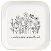 Christian Bible Verse Jewelry Dish Trinket Tray Gifts- Inspirational Ceramic Ring Jewelry Tray Gifts for Women-A Sweet Friendship Refreshes the Soul-Proverbs 27:9 (White)