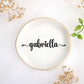 JoycuFF Initial A Ceramic Jewelry Tray, Bridesmaid Bride Gifts, Engagement Birthday Best Friend Mom Grandma Sister Gifts for Women, Trinket Dish for Rings Earrings Necklaces Bracelets Keys