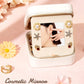 Enthralite Travel Jewelry Box for Girls: Traveling Ring Case Gift for Women - Mini Organizer for Necklaces Earrings White A