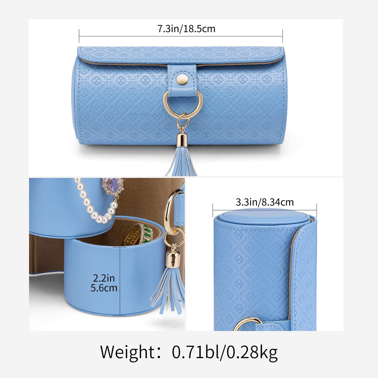 VLANDO Viaggio Mothers Day Gifts Her - Small Jewelry Case Box - Travel Essential Accessories for Women, Travelers, Couples, Mom, Friends, Bridesmaid