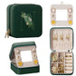 Enthralite Travel Jewelry Box for Girls: Traveling Ring Case Gift for Women - Mini Organizer for Necklaces Earrings White A