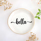 JoycuFF Initial A Ceramic Jewelry Tray, Bridesmaid Bride Gifts, Engagement Birthday Best Friend Mom Grandma Sister Gifts for Women, Trinket Dish for Rings Earrings Necklaces Bracelets Keys