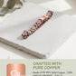 Feraco Pure Copper Bracelets for Women, Ultra Strength Magnetic Therapy Bracelet for Pain Relief with Neodymium Magnets & Sparkling Cubic Zirconia, Adjustable, Infinite Clover Jewelry